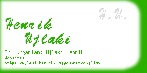 henrik ujlaki business card